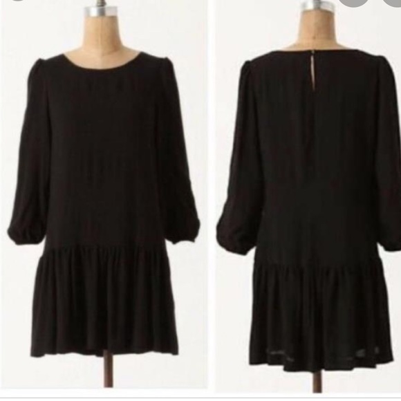 Anthropologie Dresses & Skirts - Meadow Rue black drop waist dress
